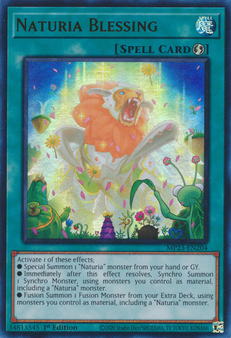 Naturia Blessing [MP23-EN204] Ultra Rare | Deep Dive Games St. Marys