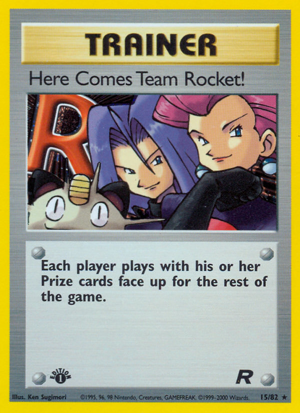 Here Comes Team Rocket! (15/82) [Team Rocket 1st Edition] | Deep Dive Games St. Marys