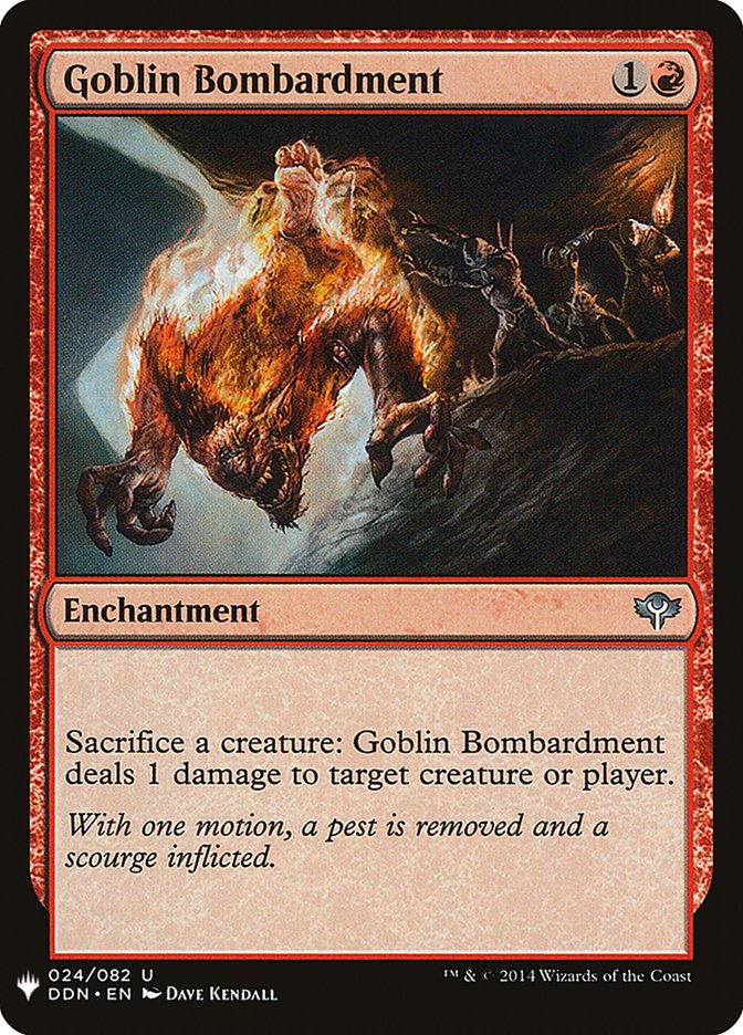 Goblin Bombardment [Mystery Booster] | Deep Dive Games St. Marys