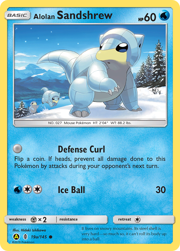 Alolan Sandshrew (19a/145) [Alternate Art Promos] | Deep Dive Games St. Marys