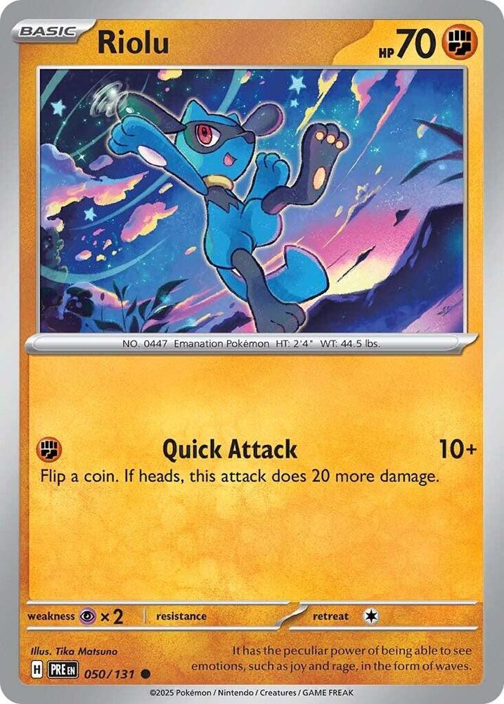 Riolu (050/131) [Scarlet & Violet: Prismatic Evolutions] | Deep Dive Games St. Marys