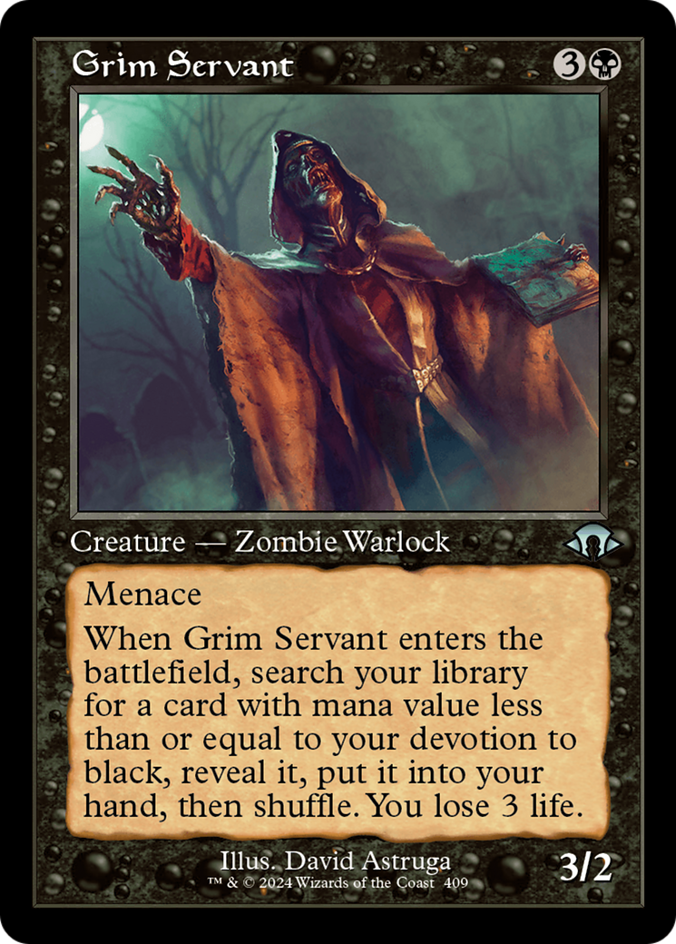 Grim Servant (Retro) [Modern Horizons 3] | Deep Dive Games St. Marys