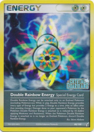 Double Rainbow Energy (88/100) (Stamped) [EX: Crystal Guardians] | Deep Dive Games St. Marys