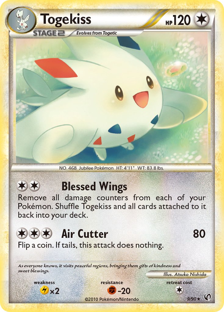 Togekiss (9/90) (Theme Deck Exclusive) [HeartGold & SoulSilver: Undaunted] | Deep Dive Games St. Marys