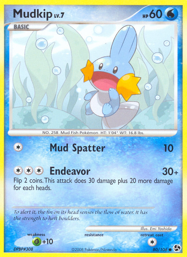 Mudkip (80/106) [Diamond & Pearl: Great Encounters] | Deep Dive Games St. Marys