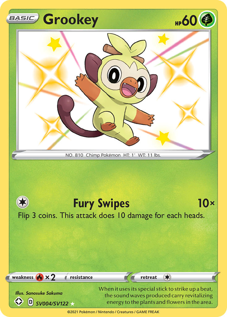 Grookey (SV004/SV122) [Sword & Shield: Shining Fates] | Deep Dive Games St. Marys