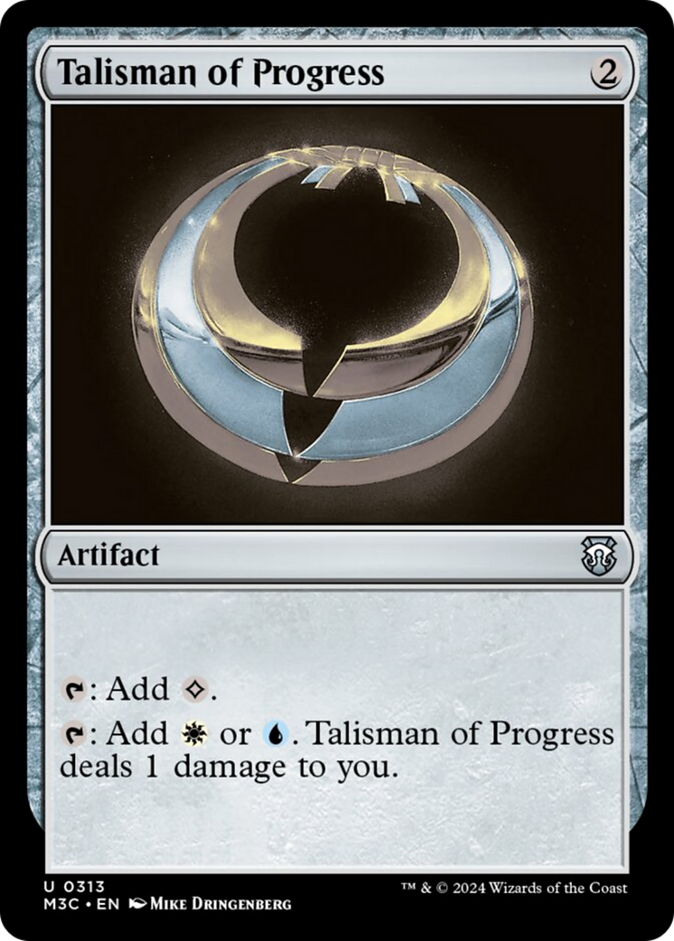 Talisman of Progress (Ripple Foil) [Modern Horizons 3 Commander] | Deep Dive Games St. Marys