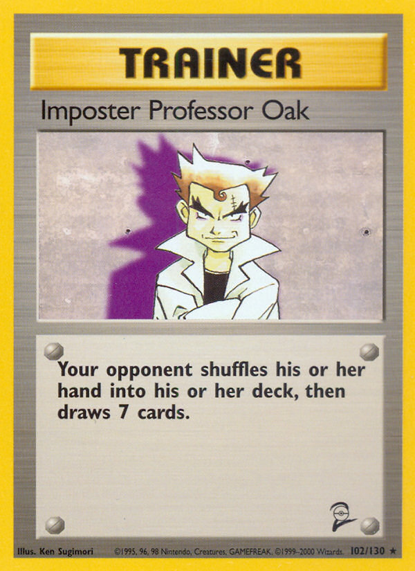 Imposter Professor Oak (102/130) [Base Set 2] | Deep Dive Games St. Marys