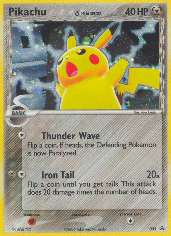 Pikachu (035) (Delta Species) [Nintendo: Black Star Promos] | Deep Dive Games St. Marys