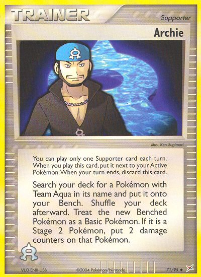 Archie (71/95) [EX: Team Magma vs Team Aqua] | Deep Dive Games St. Marys