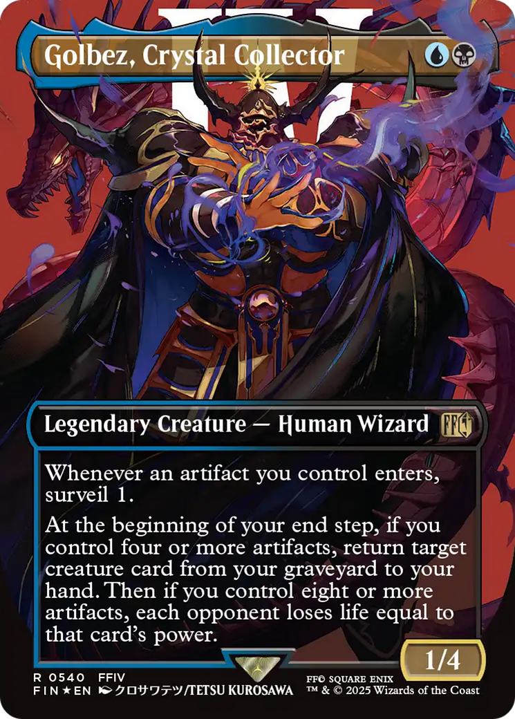 Golbez, Crystal Collector (Borderless) (Surge Foil) [FINAL FANTASY] | Deep Dive Games St. Marys