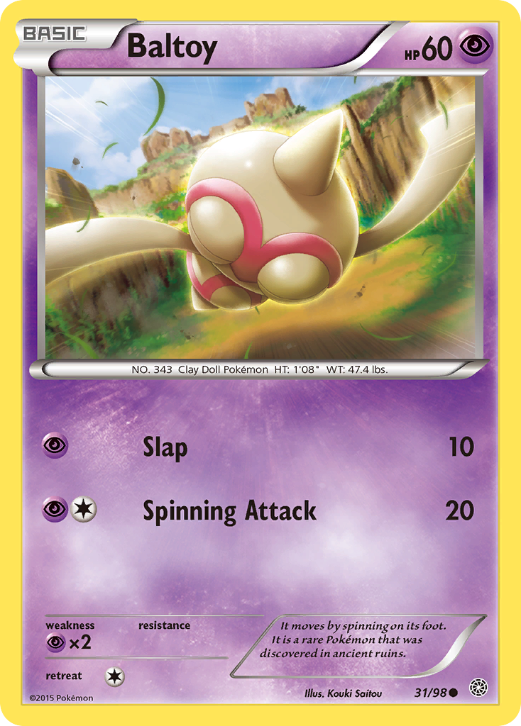 Baltoy (31/98) [XY: Ancient Origins] | Deep Dive Games St. Marys