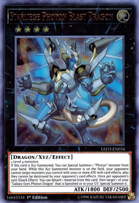 Starliege Photon Blast Dragon [LED3-EN034] Ultra Rare | Deep Dive Games St. Marys