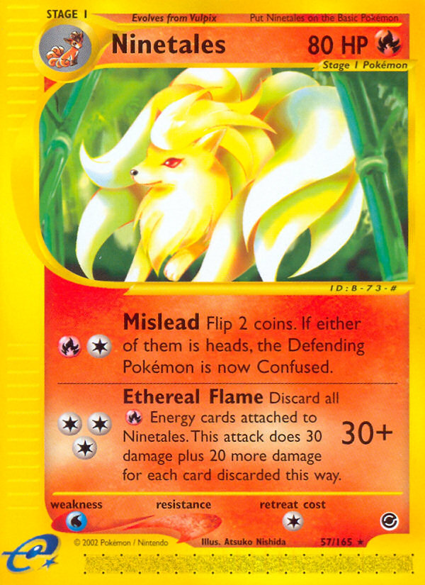 Ninetales (57/165) [Expedition: Base Set] | Deep Dive Games St. Marys