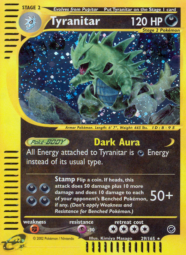 Tyranitar (29/165) [Expedition: Base Set] | Deep Dive Games St. Marys