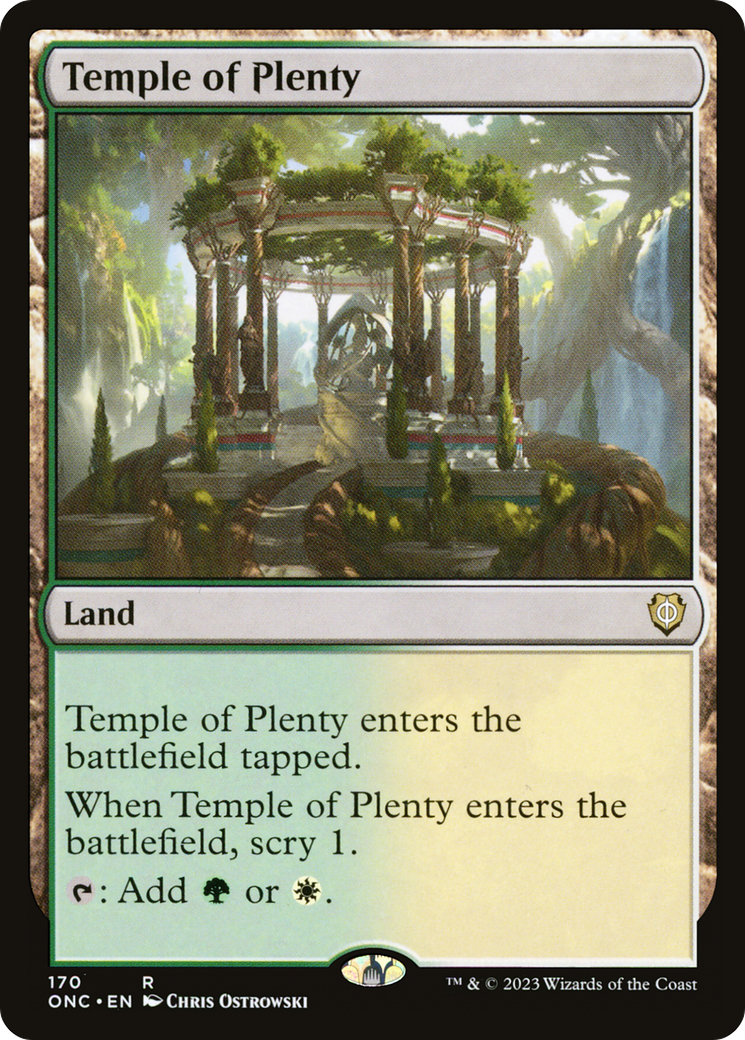 Temple of Plenty [Phyrexia: All Will Be One Commander] | Deep Dive Games St. Marys