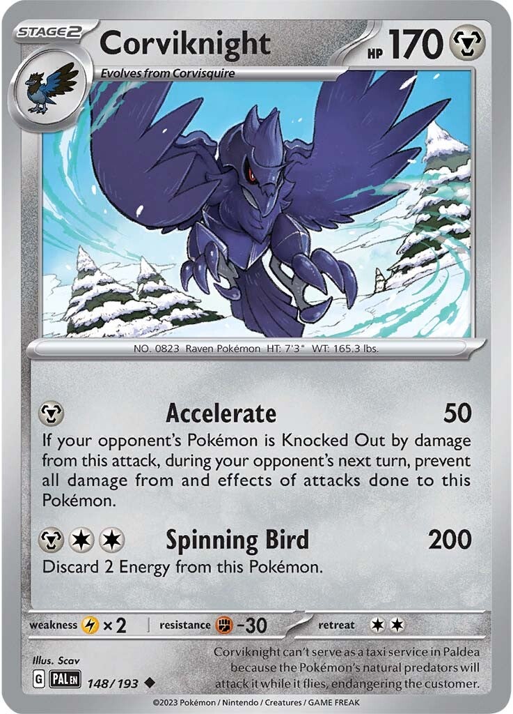 Corviknight (148/193) [Scarlet & Violet: Paldea Evolved] | Deep Dive Games St. Marys