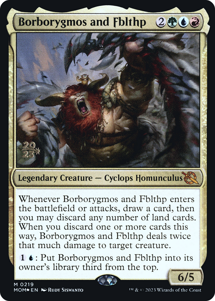 Borborygmos and Fblthp [March of the Machine Prerelease Promos] | Deep Dive Games St. Marys