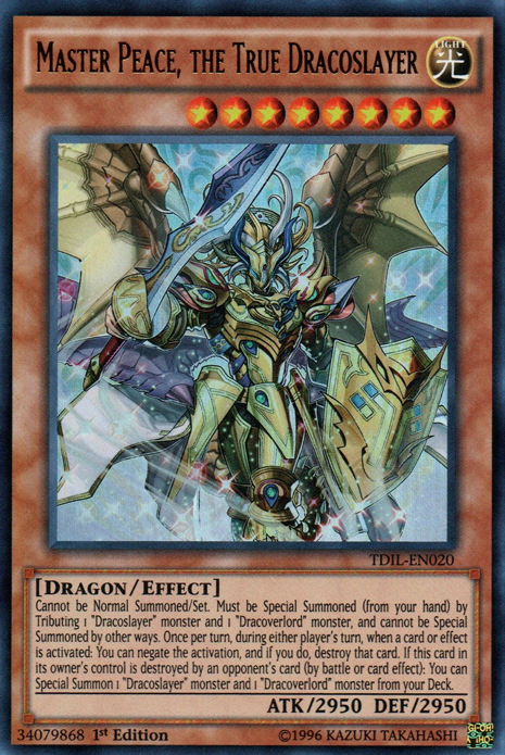 Master Peace, the True Dracoslayer [TDIL-EN020] Ultra Rare | Deep Dive Games St. Marys