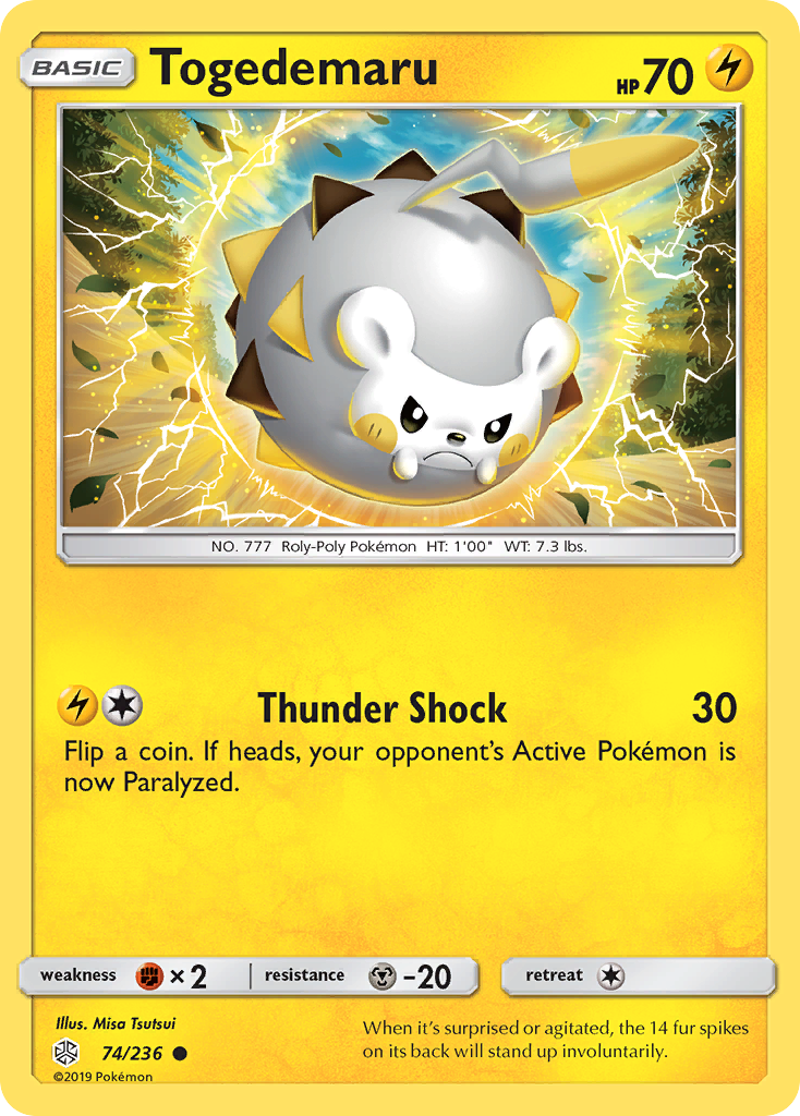 Togedemaru (74/236) [Sun & Moon: Cosmic Eclipse] | Deep Dive Games St. Marys