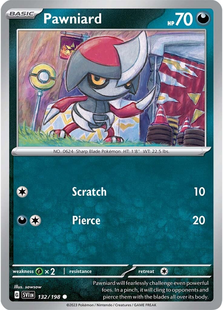 Pawniard (132/198) [Scarlet & Violet: Base Set] | Deep Dive Games St. Marys