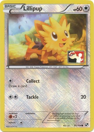 Lillipup (81/114) (League Promo) [Black & White: Base Set] | Deep Dive Games St. Marys