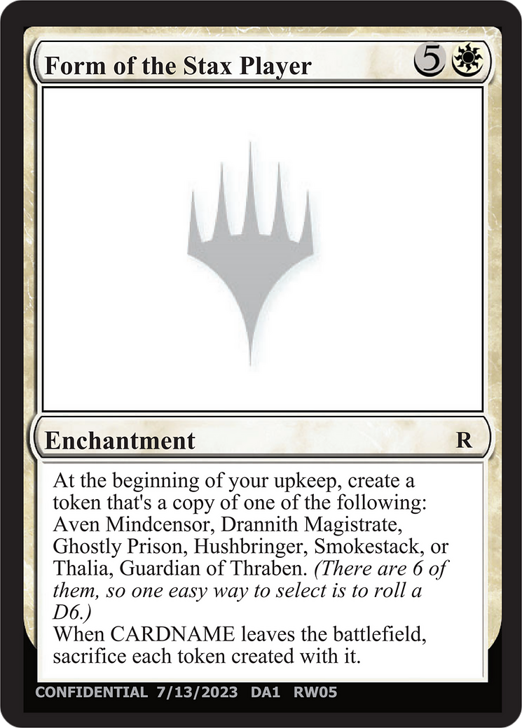 Form of the Stax Player [Unknown Event] | Deep Dive Games St. Marys