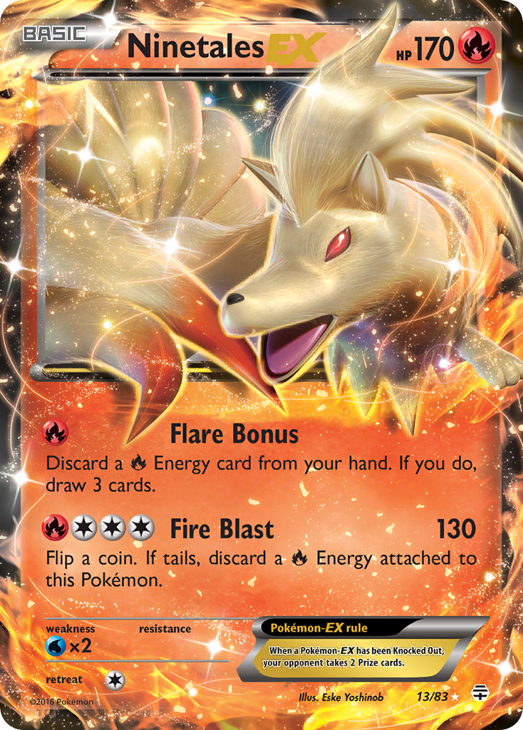 Ninetales EX (13/83) [XY: Generations] | Deep Dive Games St. Marys