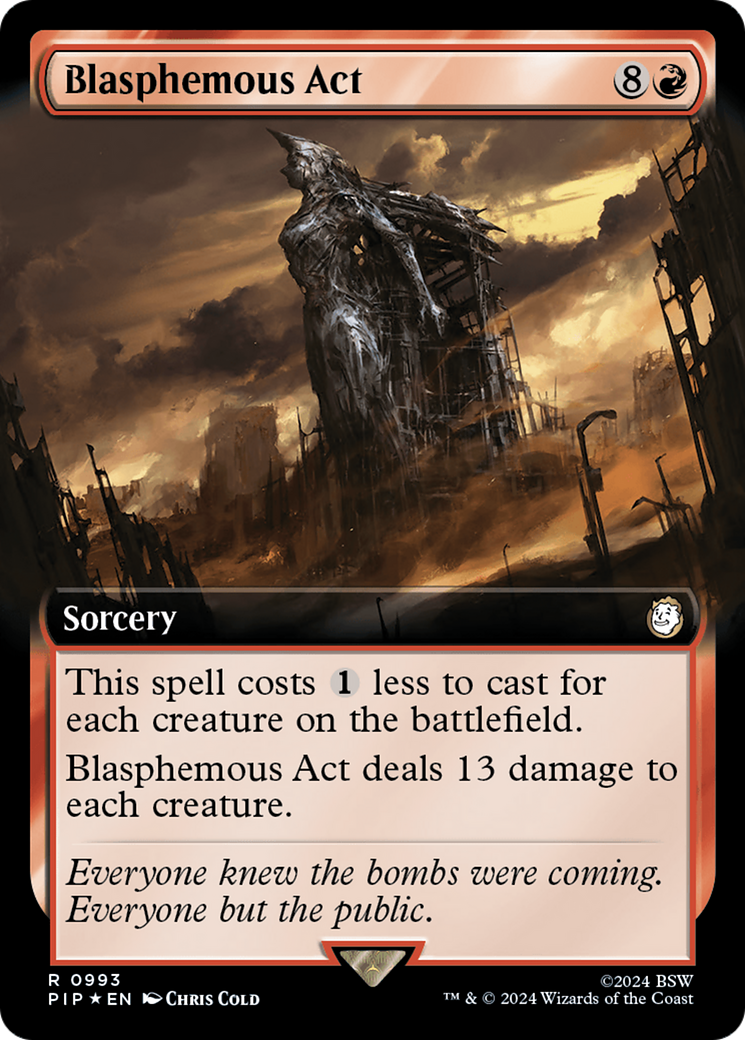Blasphemous Act (Extended Art) (Surge Foil) [Fallout] | Deep Dive Games St. Marys