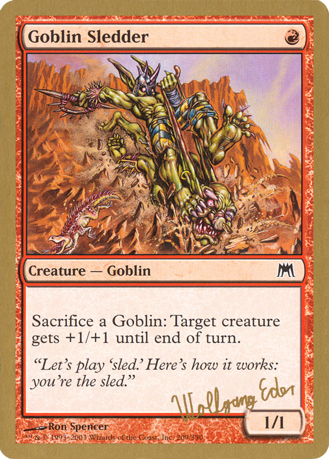 Goblin Sledder (Wolfgang Eder) [World Championship Decks 2003] | Deep Dive Games St. Marys