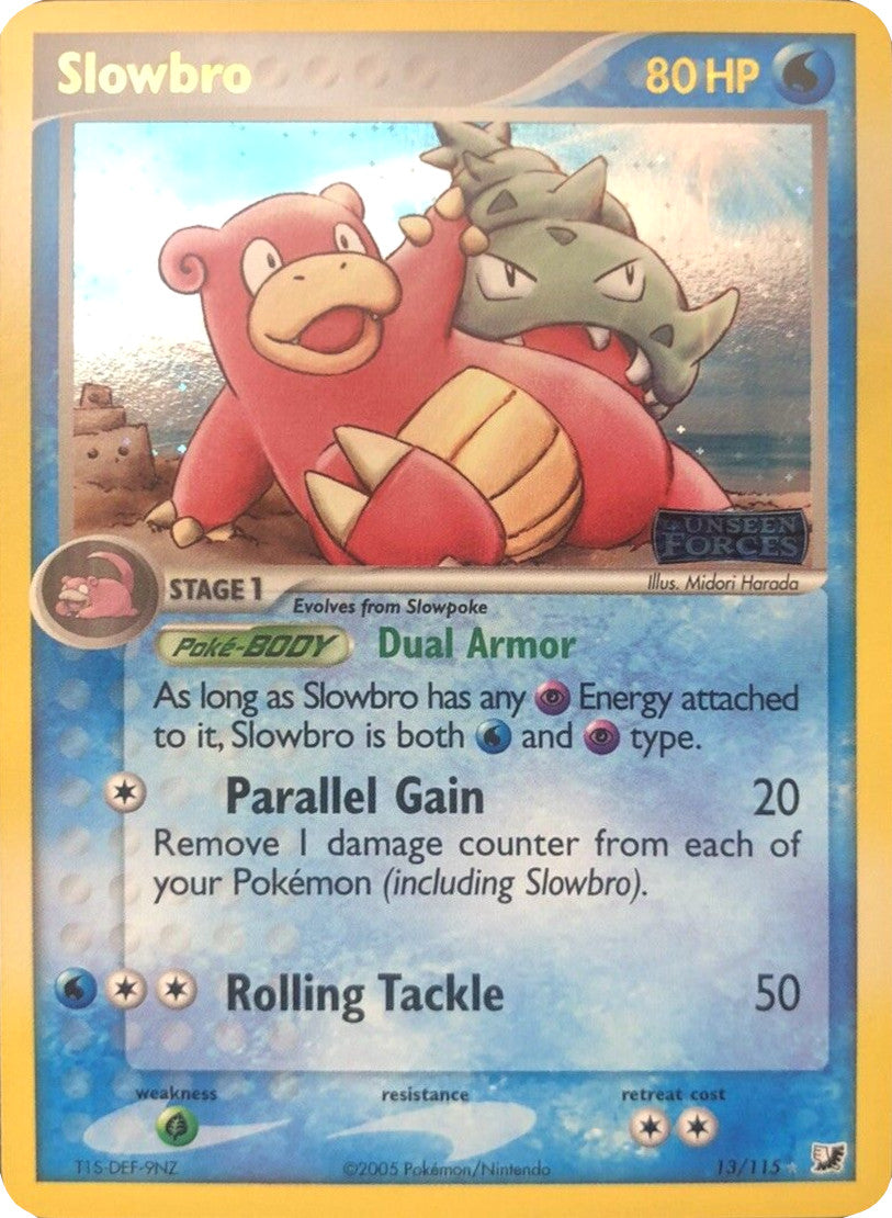 Slowbro (13/115) (Stamped) [EX: Unseen Forces] | Deep Dive Games St. Marys