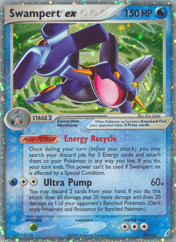 Swampert ex (98/100) [EX: Crystal Guardians] | Deep Dive Games St. Marys