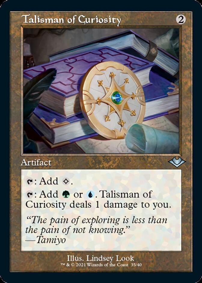 Talisman of Curiosity (Retro Foil Etched) [Modern Horizons] | Deep Dive Games St. Marys