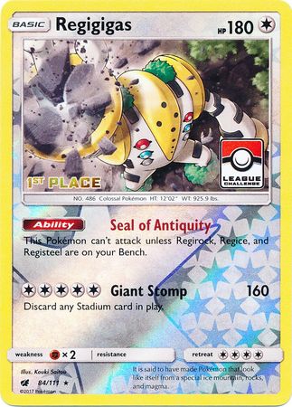 Regigigas (84/111) (League Promo 1st Place) [Sun & Moon: Crimson Invasion] | Deep Dive Games St. Marys