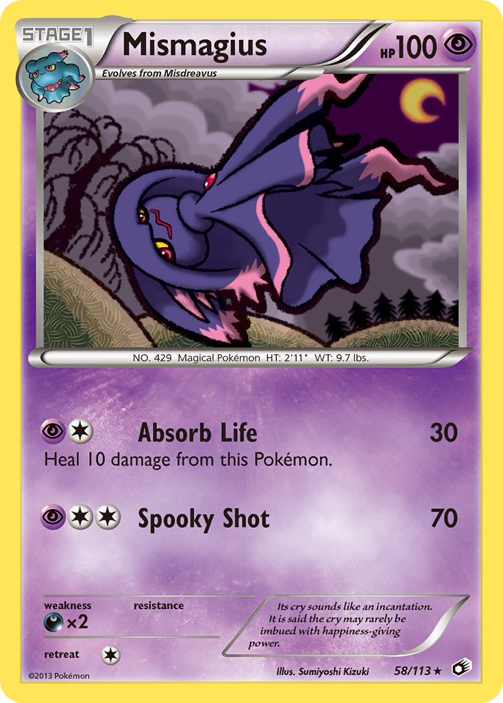 Mismagius (58/113) [Black & White: Legendary Treasures] | Deep Dive Games St. Marys