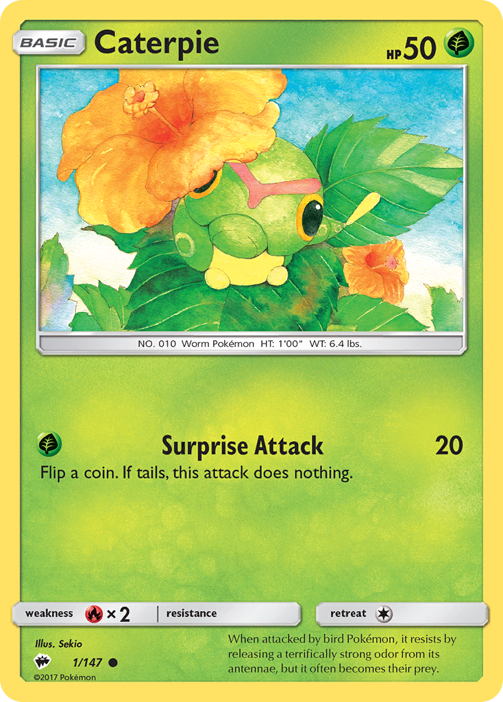 Caterpie (1/147) [Sun & Moon: Burning Shadows] | Deep Dive Games St. Marys