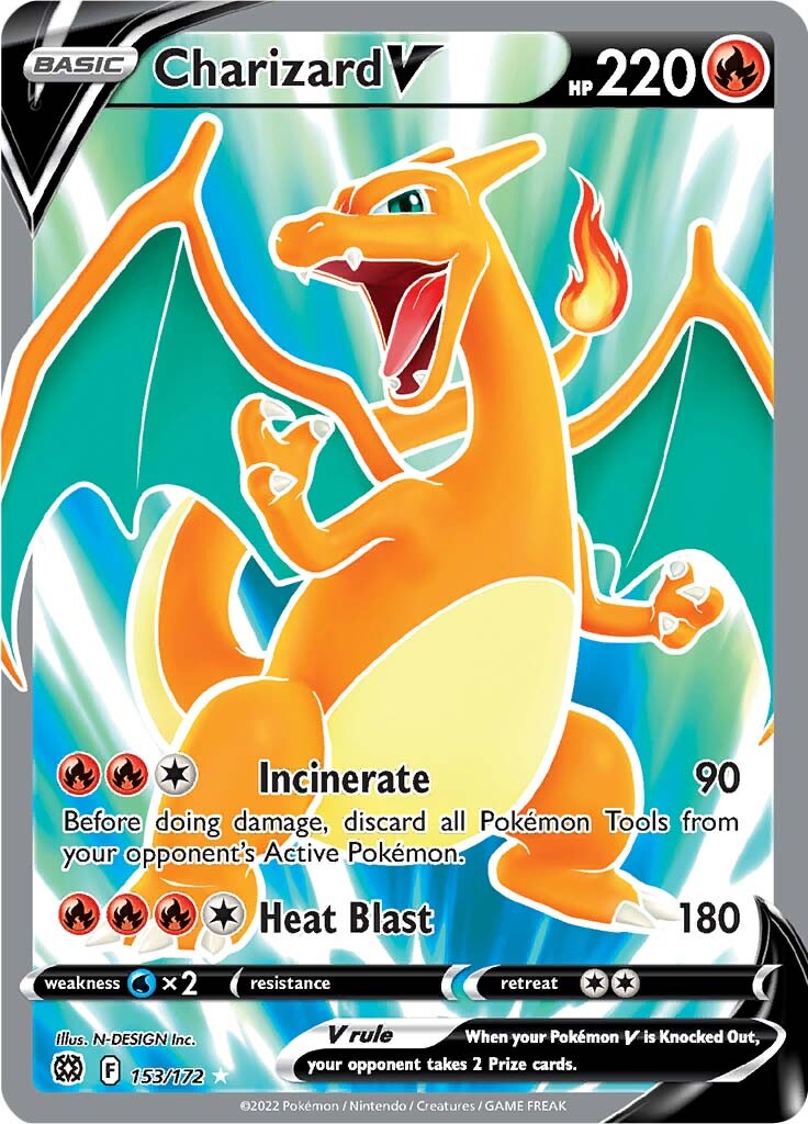 Charizard V (153/172) [Sword & Shield: Brilliant Stars] | Deep Dive Games St. Marys