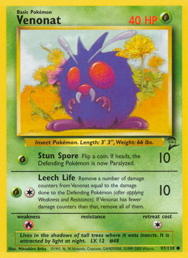 Venonat (97/130) [Base Set 2] | Deep Dive Games St. Marys