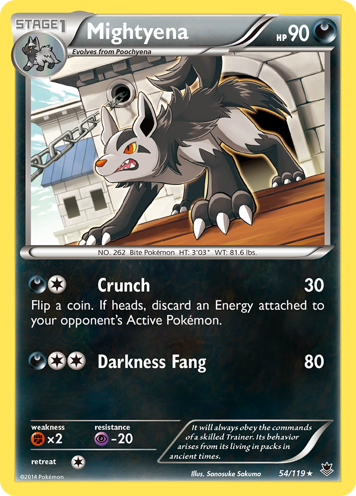 Mightyena (54/119) [XY: Phantom Forces] | Deep Dive Games St. Marys