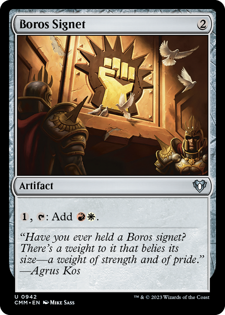Boros Signet [Commander Masters] | Deep Dive Games St. Marys