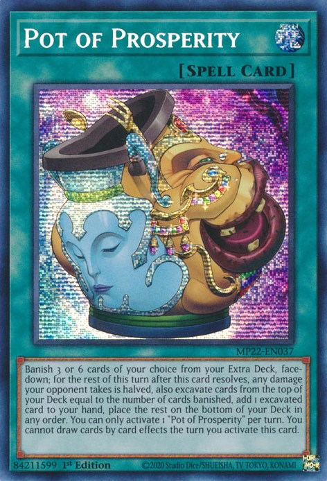 Pot of Prosperity [MP22-EN037] Prismatic Secret Rare | Deep Dive Games St. Marys