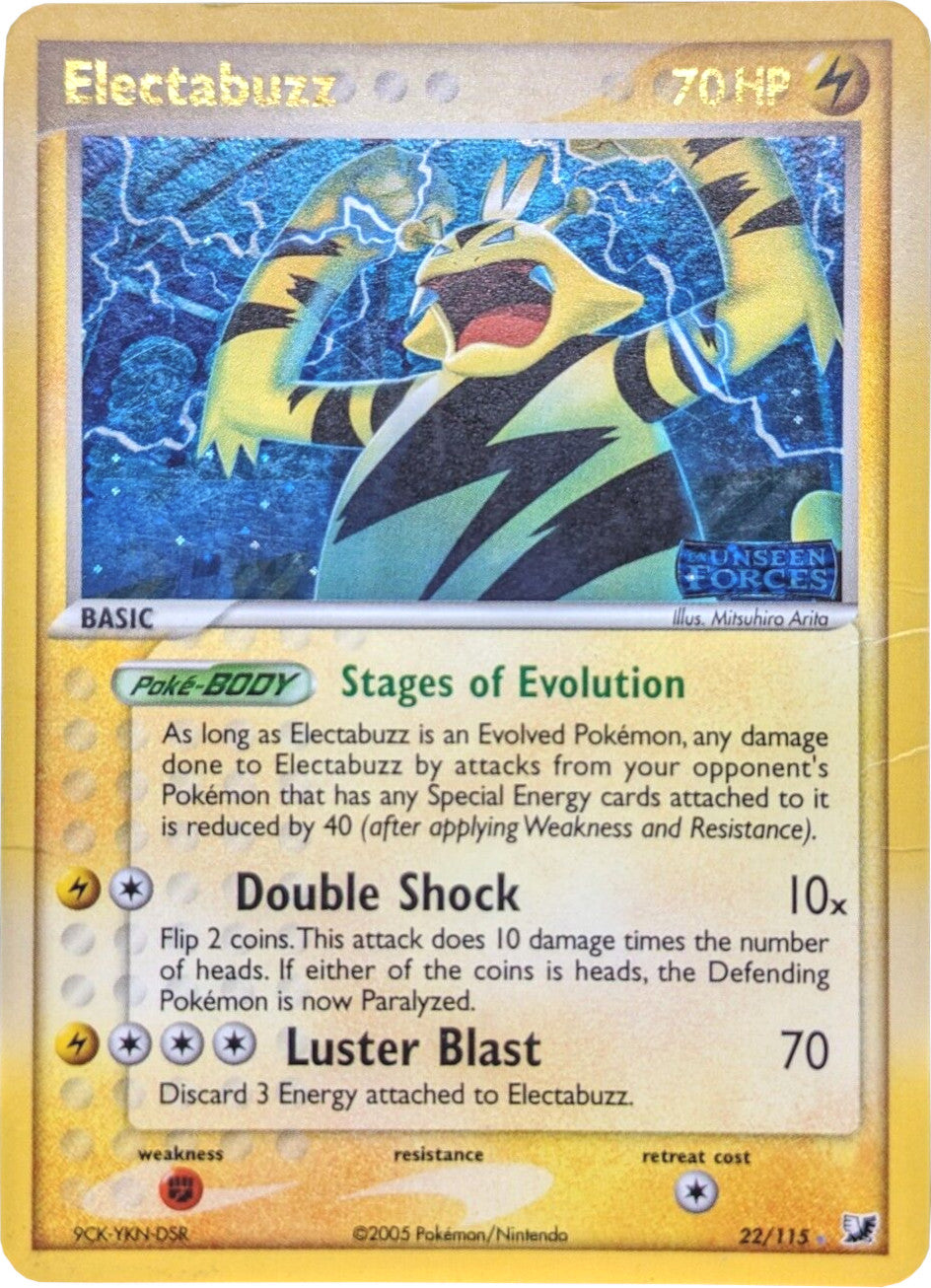 Electabuzz (22/115) (Stamped) [EX: Unseen Forces] | Deep Dive Games St. Marys