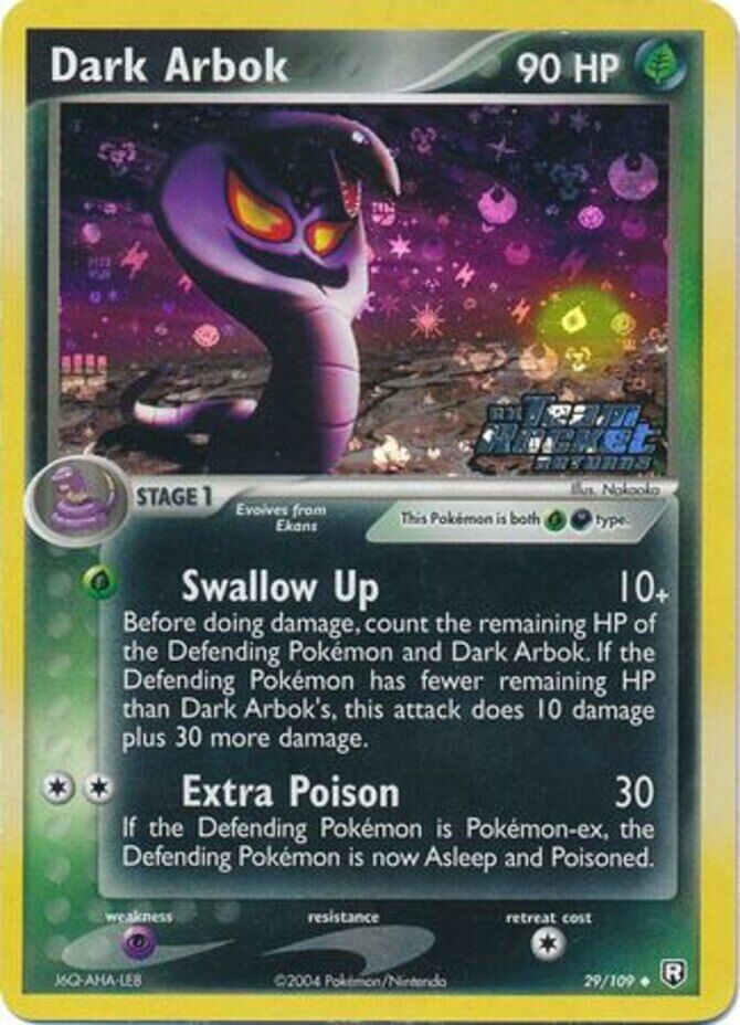 Dark Arbok (29/109) (Stamped) [EX: Team Rocket Returns] | Deep Dive Games St. Marys