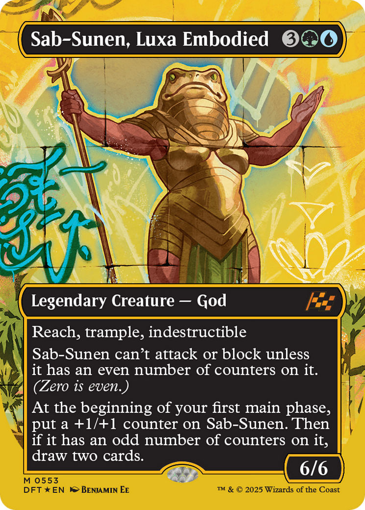 Sab-Sunen, Luxa Embodied (Borderless) (First-Place Foil) [Aetherdrift] | Deep Dive Games St. Marys