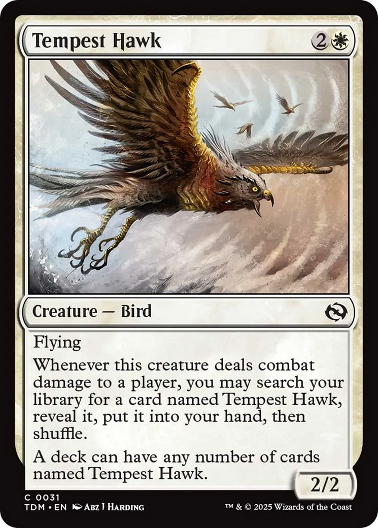 Tempest Hawk [Tarkir: Dragonstorm] | Deep Dive Games St. Marys