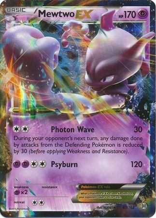 Mewtwo EX (61/162) (Jumbo Card) [XY: BREAKthrough] | Deep Dive Games St. Marys