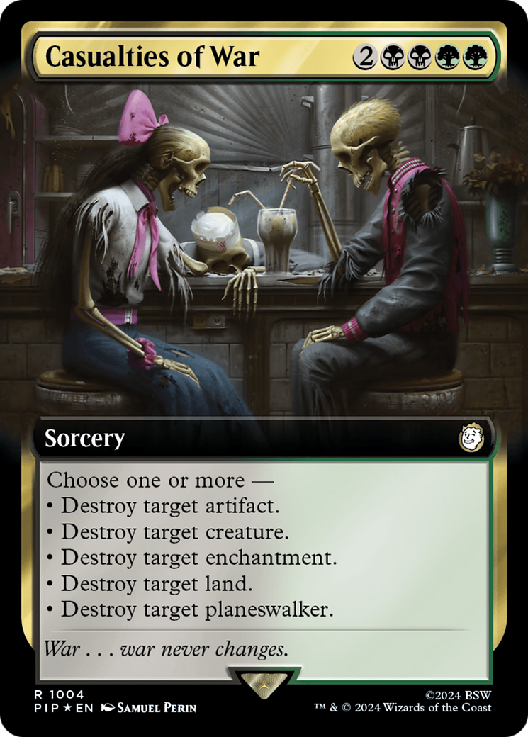 Casualties of War (Extended Art) (Surge Foil) [Fallout] | Deep Dive Games St. Marys