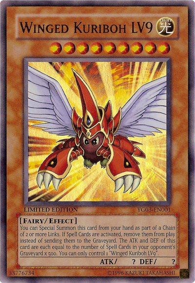 Winged Kuriboh LV9 [YG03-EN001] Ultra Rare | Deep Dive Games St. Marys