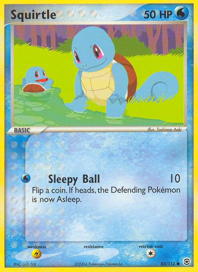 Squirtle (82/112) [EX: FireRed & LeafGreen] | Deep Dive Games St. Marys