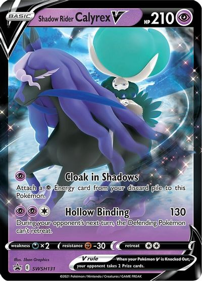 Shadow Rider Calyrex V (SWSH131) (Jumbo Card) [Sword & Shield: Black Star Promos] | Deep Dive Games St. Marys